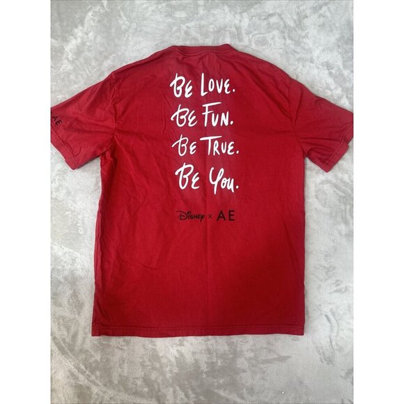 Disney x American Eagle Mickey Mouse T-shirt Red Size Medium - Picture 10 of 12